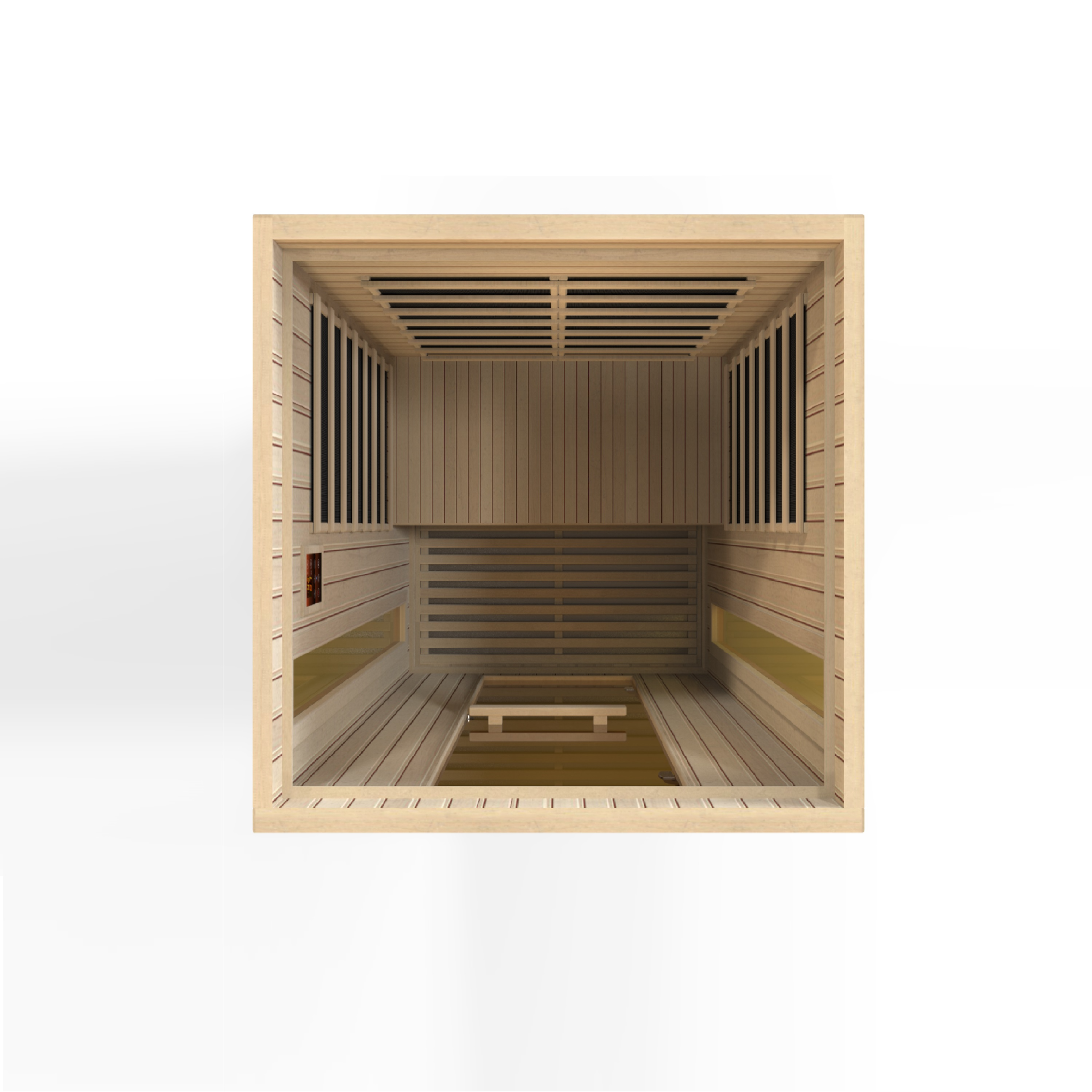 Maxxus 2-Person Full Spectrum Near Zero EMF Infrared Sauna, Canadian Hemlock, PureTech™, Bluetooth Audio, Chromotherapy Lighting, MX-LS2-01