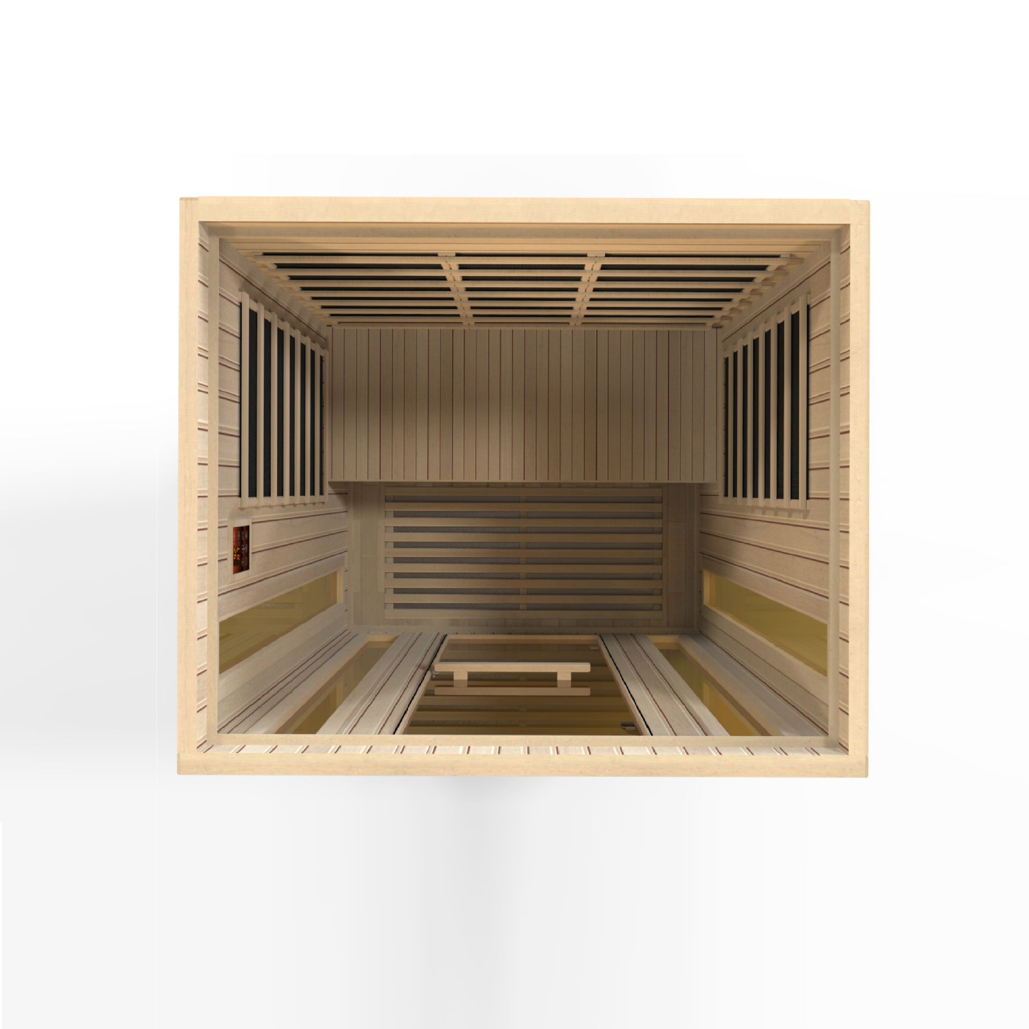 Maxxus 3-Person Full Spectrum Near Zero EMF Infrared Sauna, Canadian Hemlock, PureTech™, Bluetooth Audio, Chromotherapy Lighting, MX-LS3-01