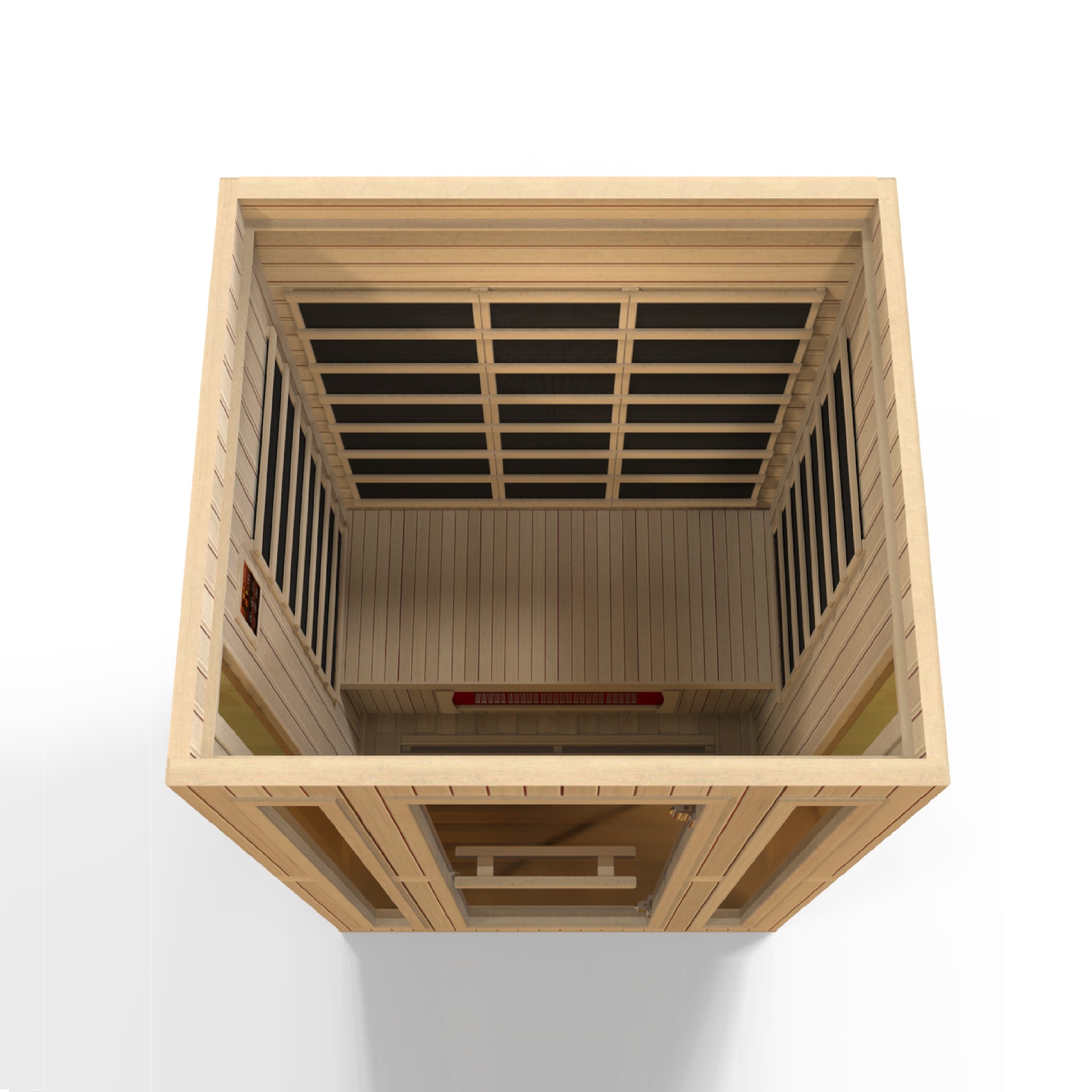 Maxxus 3-Person Full Spectrum Near Zero EMF Infrared Sauna, Canadian Hemlock, PureTech™, Bluetooth Audio, Chromotherapy Lighting, MX-LS3-01