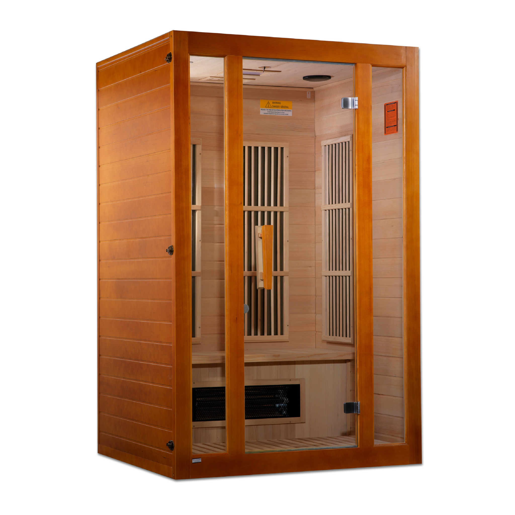 Maxxus 2-Person Full Spectrum Near Zero EMF Infrared Sauna, Canadian Hemlock, PureTech™, Bluetooth Audio, Chromotherapy Lighting, MX-J206-02S