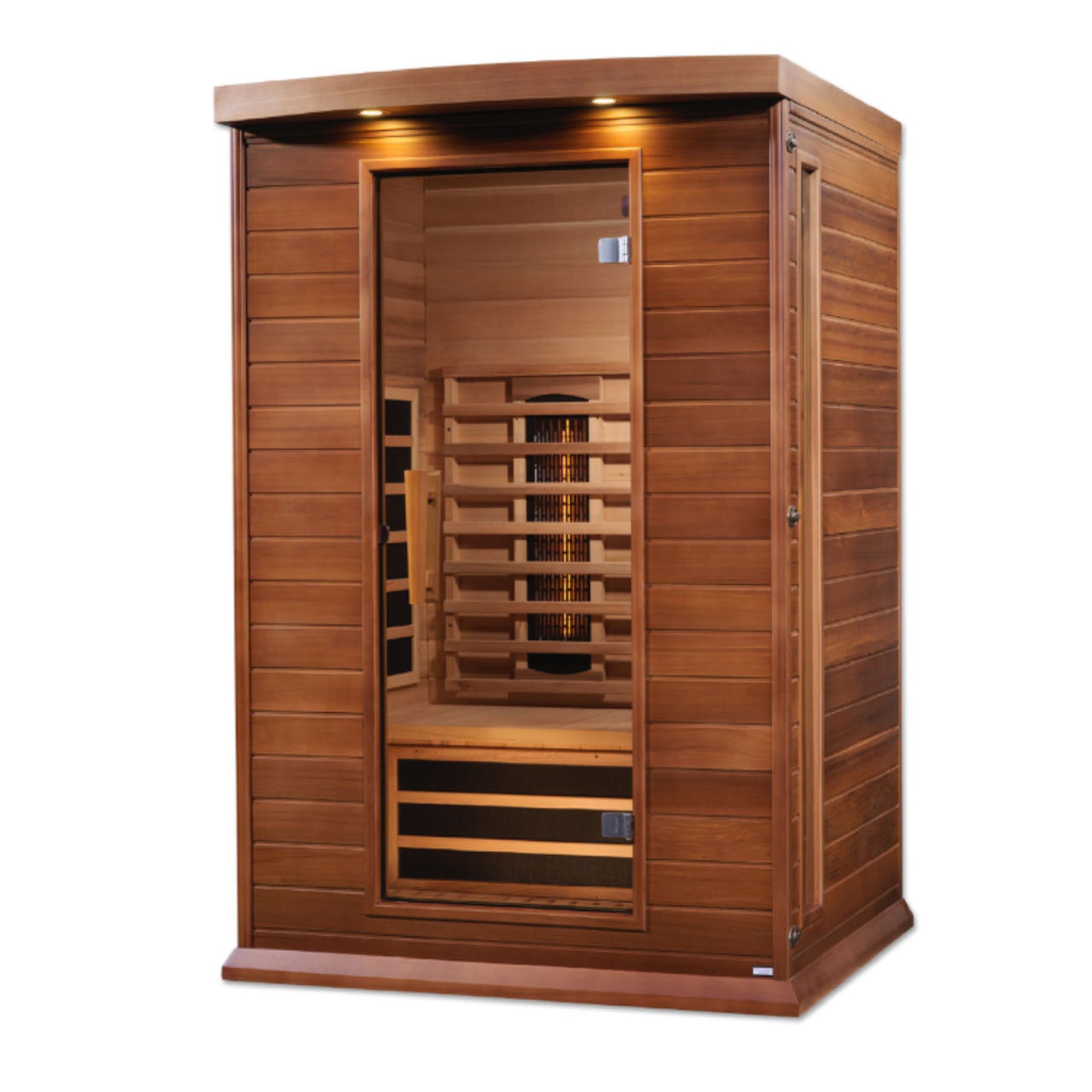 Maxxus Red Cedar 2-Person Full Spectrum Near Zero EMF Infrared Sauna, MX-M206-01-FS CED, FAR IR + Near IR, Red Light Therapy