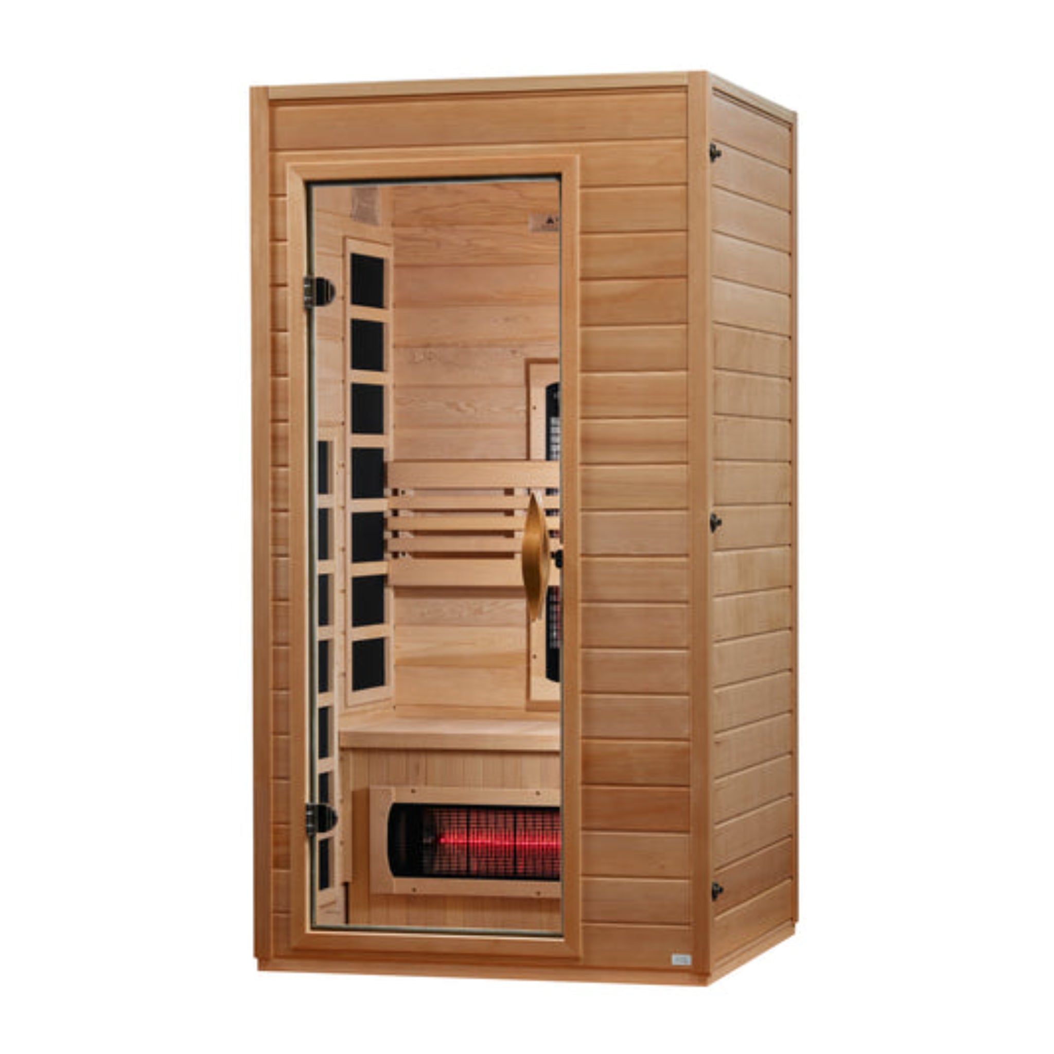 Dynamic Gracia 1-2 Person Full Spectrum Near Zero EMF FAR Infrared Sauna, Canadian Hemlock, DYN-6119-03 FS