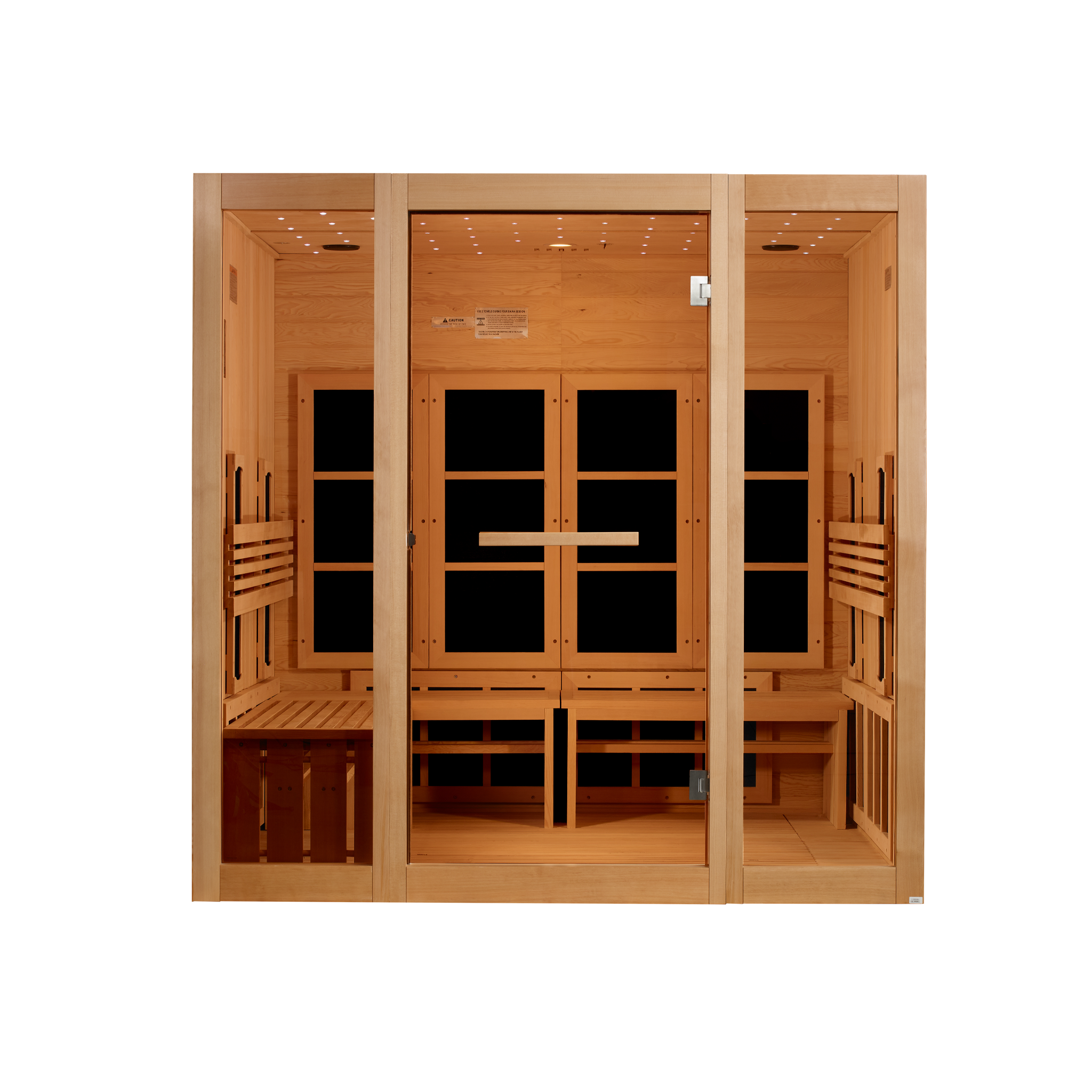 Golden Designs 8 Person Full Spectrum Infrared Sauna, Near Zero EMF, Canadian Hemlock, Indoor, 2026 Model, GDI-6880-03 FS
