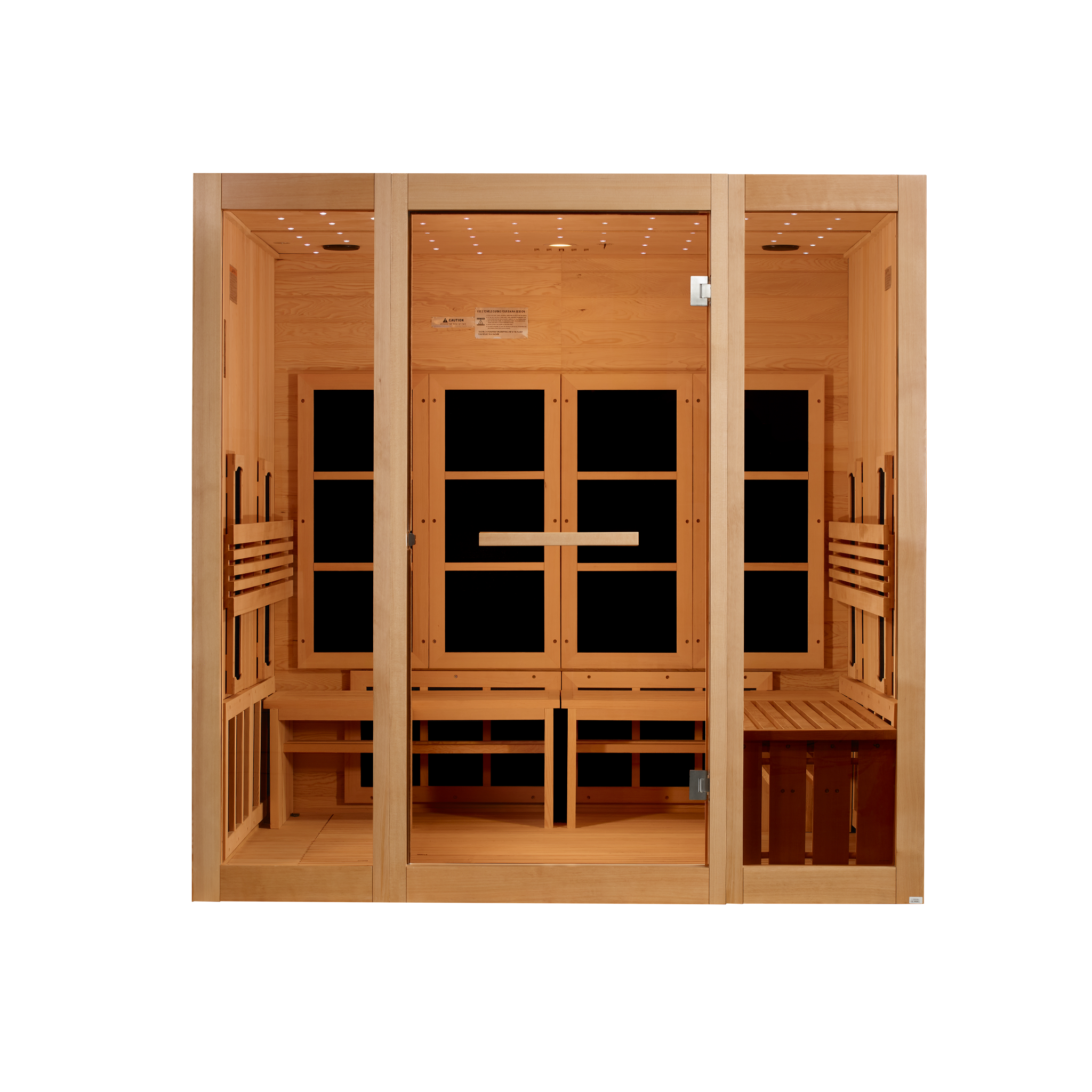 Golden Designs 8 Person Full Spectrum Infrared Sauna, Near Zero EMF, Canadian Hemlock, Indoor, 2026 Model, GDI-6880-03 FS