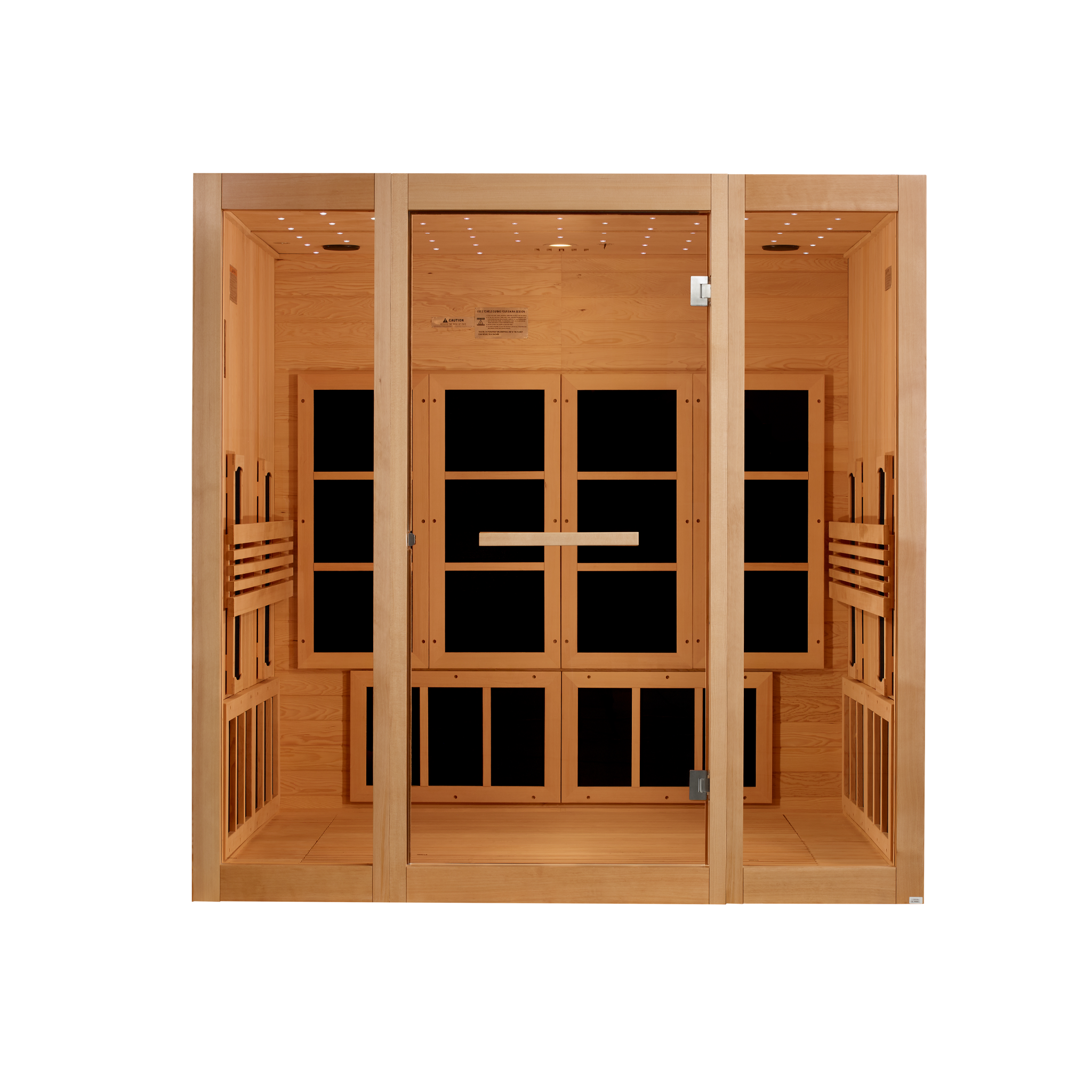 Golden Designs 8 Person Full Spectrum Infrared Sauna, Near Zero EMF, Canadian Hemlock, Indoor, 2026 Model, GDI-6880-03 FS