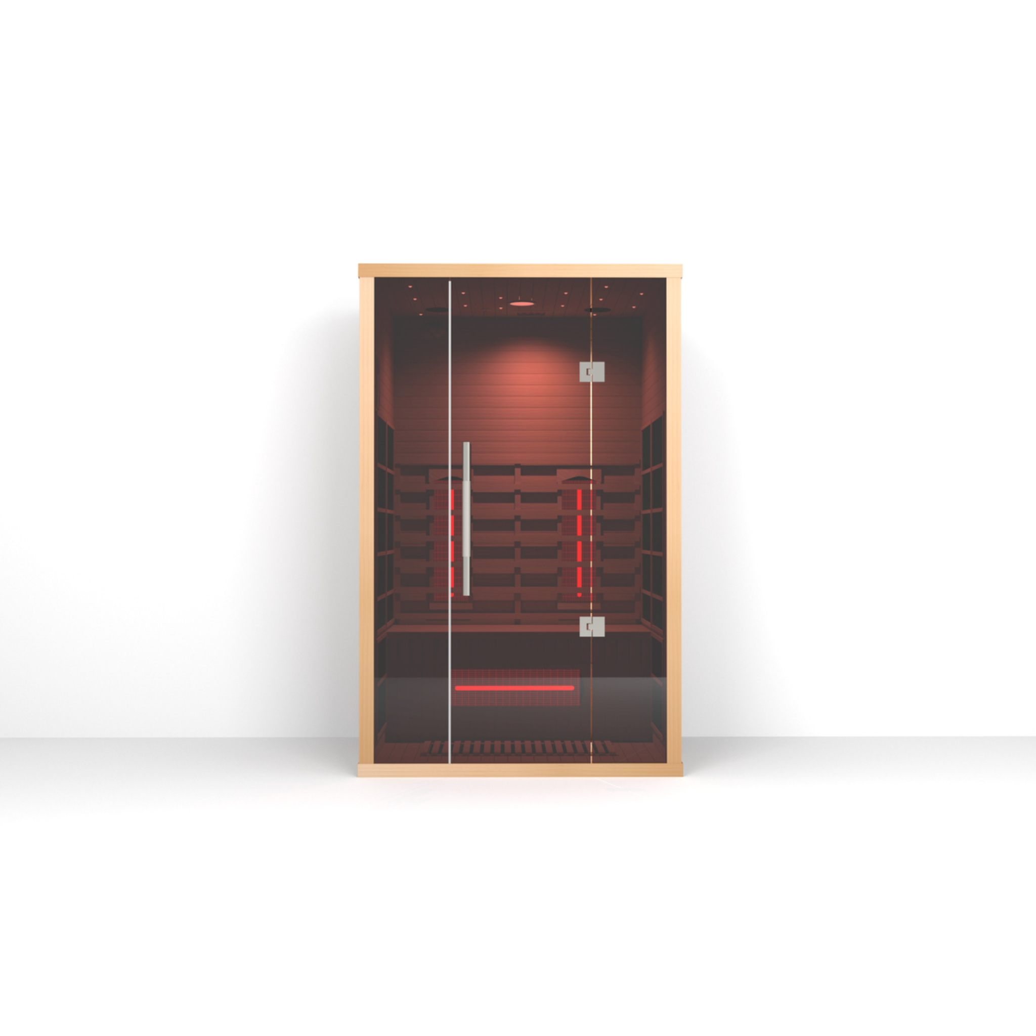 Orivon Wellness, Lumin Two Near Zero EMF Far Infrared Sauna for 2 Persons | Canadian Hemlock Indoor Home Sauna
