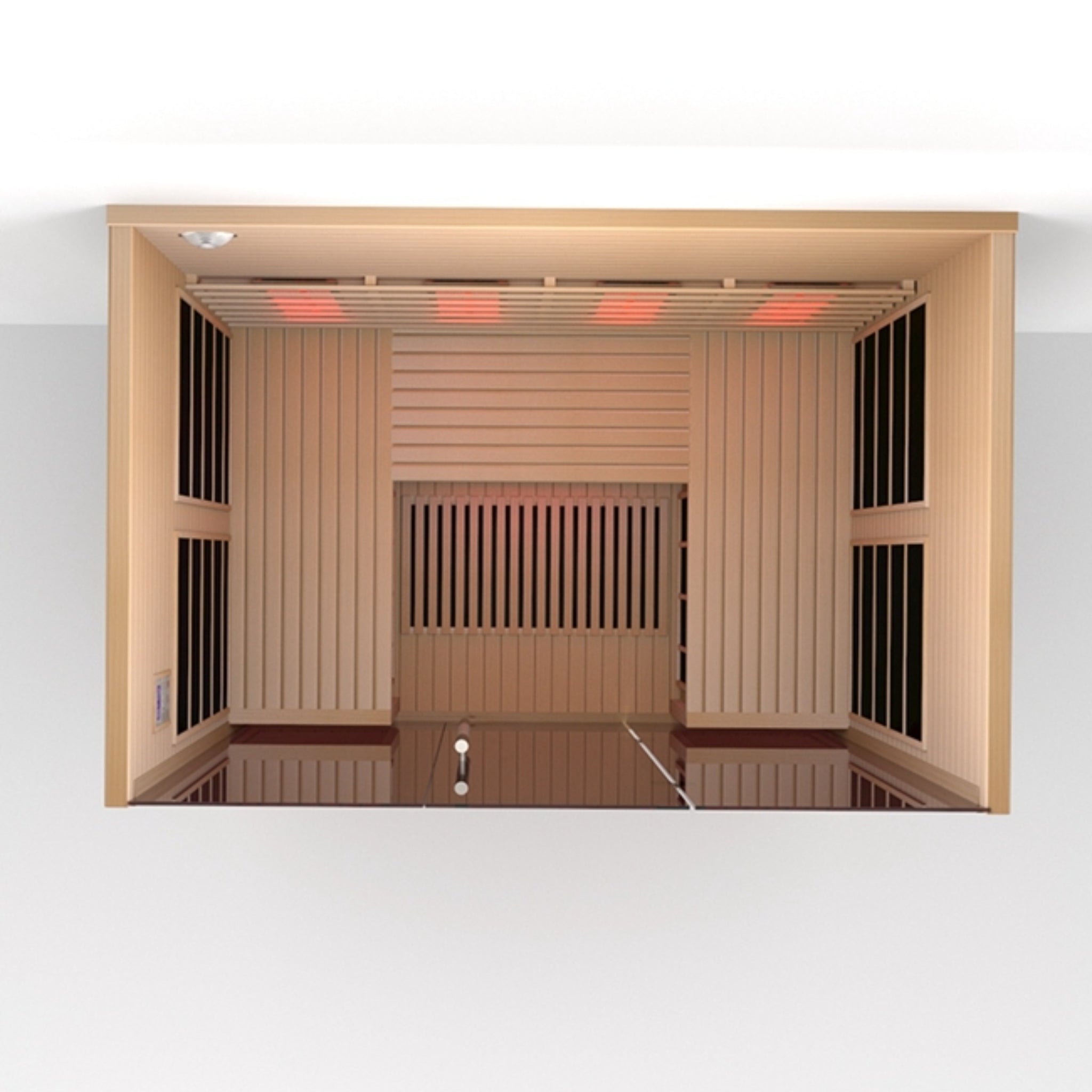 Orivon Wellness, Lumin Three Near Zero EMF Far Infrared Sauna for 3 Persons | Canadian Hemlock Indoor Home Sauna