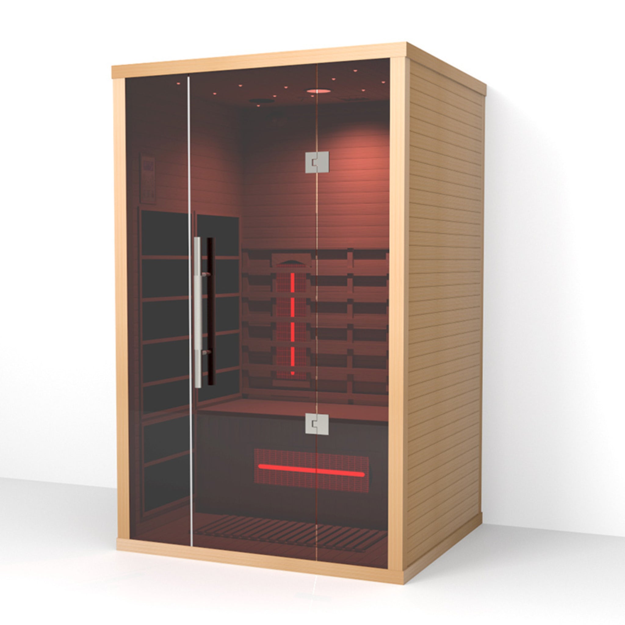 Orivon Wellness, Lumin Two Near Zero EMF Far Infrared Sauna for 2 Persons | Canadian Hemlock Indoor Home Sauna