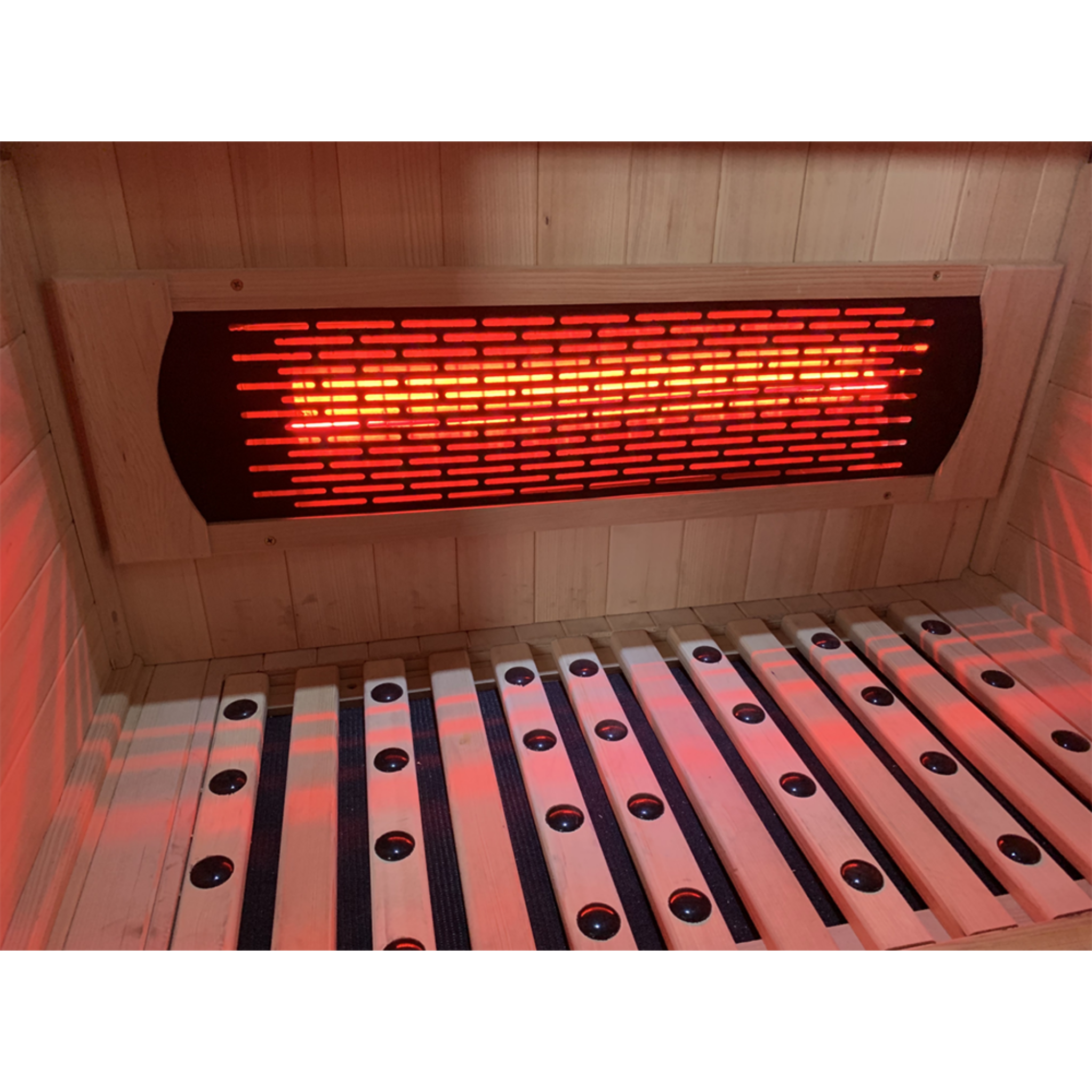 Orivon Wellness, Lumin Three Near Zero EMF Far Infrared Sauna for 3 Persons | Canadian Hemlock Indoor Home Sauna